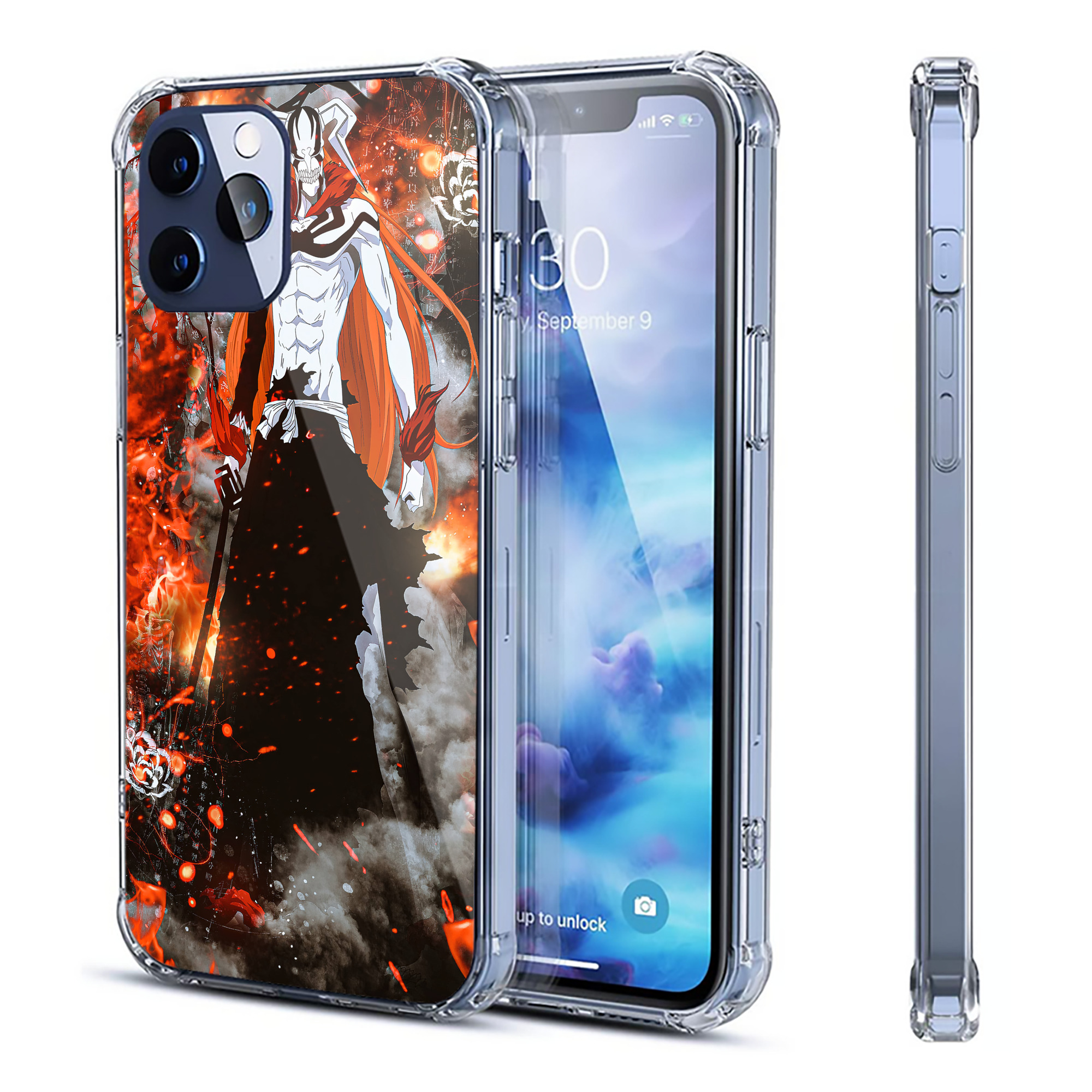 （画像用） ブリーチ BLEACH 【iPhone 12シリーズ対応】透明スマホケース（クリアソフトケース）